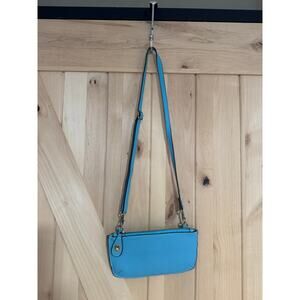 Joy Susan | Light Blue Vegan Leather Crossbody Wallet Purse